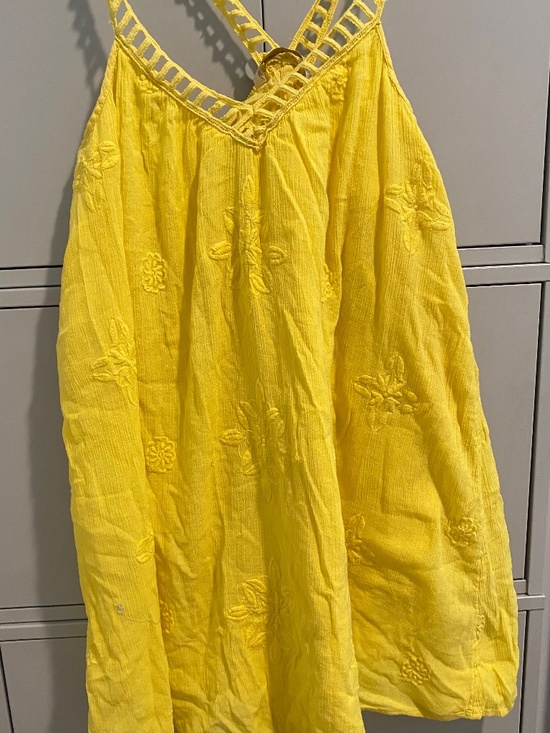Dresses & Skirts - Zara Yellow Embroidered Dress